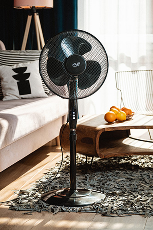 Adler stand fan ad7323 black 40cm 40w, , medium-null