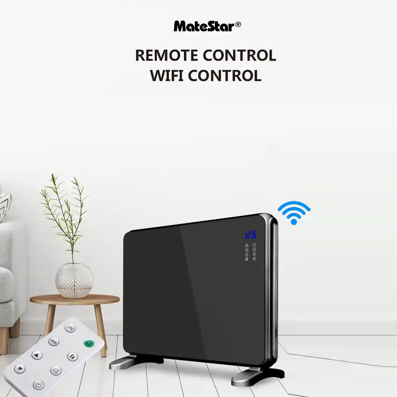 Matestar glass panel heater 80x26x52cm 2000w mat-1920bk, , medium-null