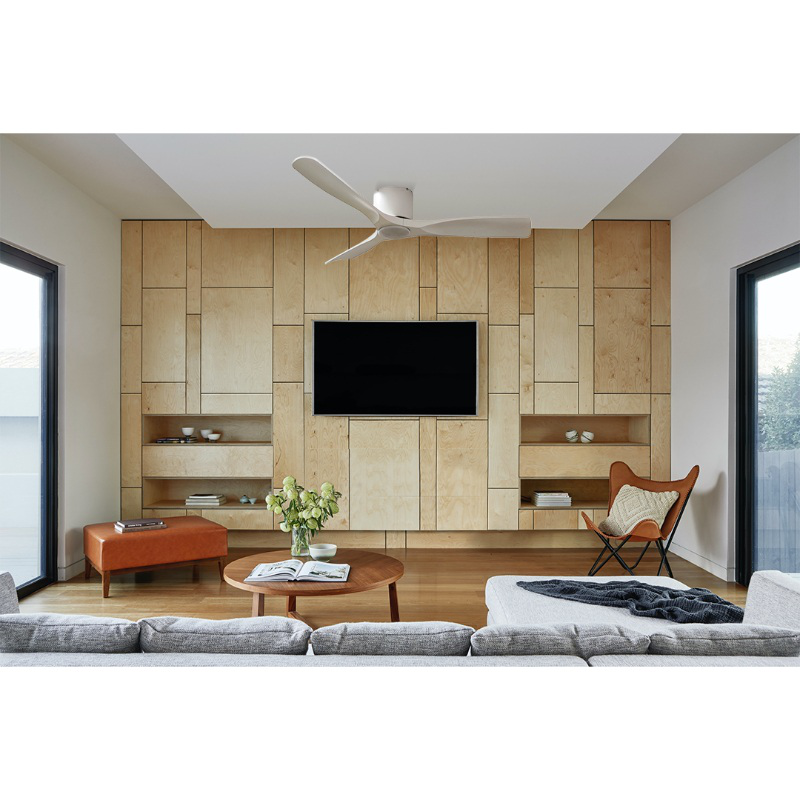 Product image: Sunlight 'infinity' ceiling fan dc motor 3-abs blades 52-inch white led 24w 1755lm 3cct rem. Control, , medium-null