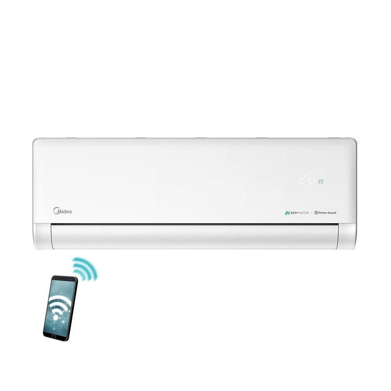 Midea ez-12rd6-o solstice series &kappa;&lambda;&iota;&mu;&alpha;&tau;&iota;&sigma;&tau;&iota;&kappa;ό 12000 btu inverter &mu;&epsilon; Wi-Fi, ai ecomaster & &iota;&omicron;&nu;&iota;&sigma;&tau;ή-null