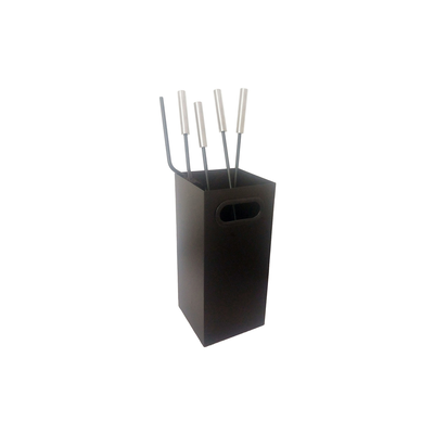 Home & camp fireplace tool set with bucket and handle