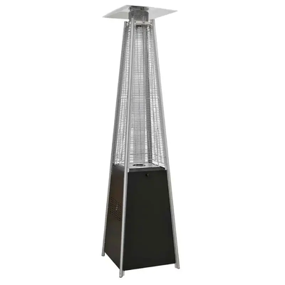 Sun heat black flame pyramid patio heater, Black, medium