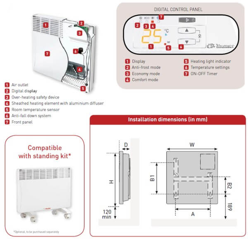 Thermor heating panel 2000w, , medium-null