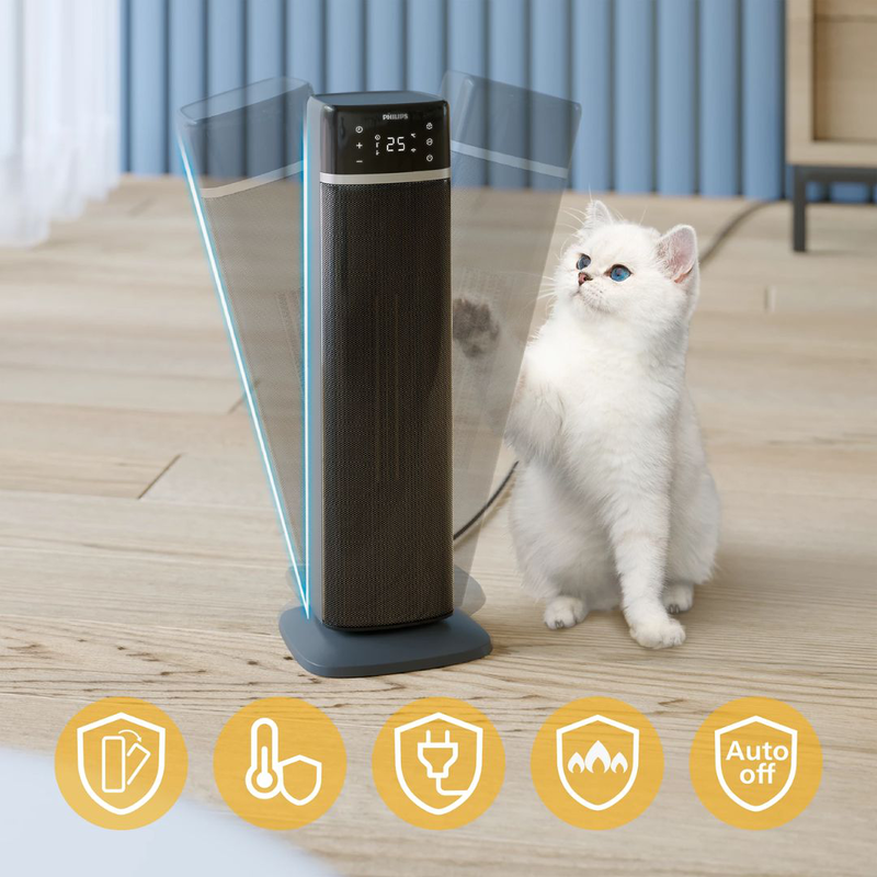 Product image: Philips series 5000 smart κεραμικό αερόθερμο πύργος 2000w με τεχνολογία eco ai & έξυπνο έλεγχο μέσω Wi-Fi cx5120/11, , medium-null
