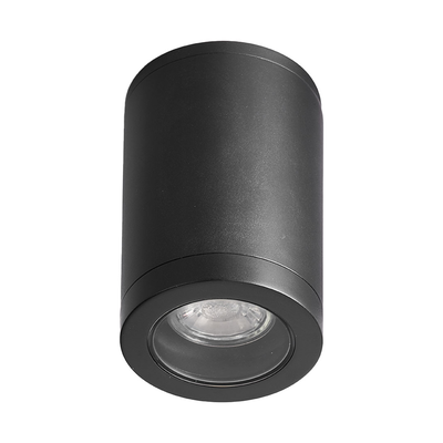 Sunlight 1xgu10 (max.10w) ceiling light cylinder black ip54 white ø90xh140mm