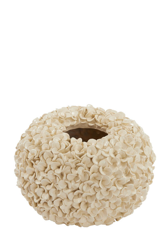 Product image: Phylia round vase cream - large-null