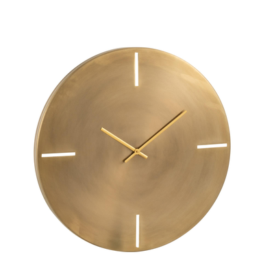 Clock metal gold, , medium