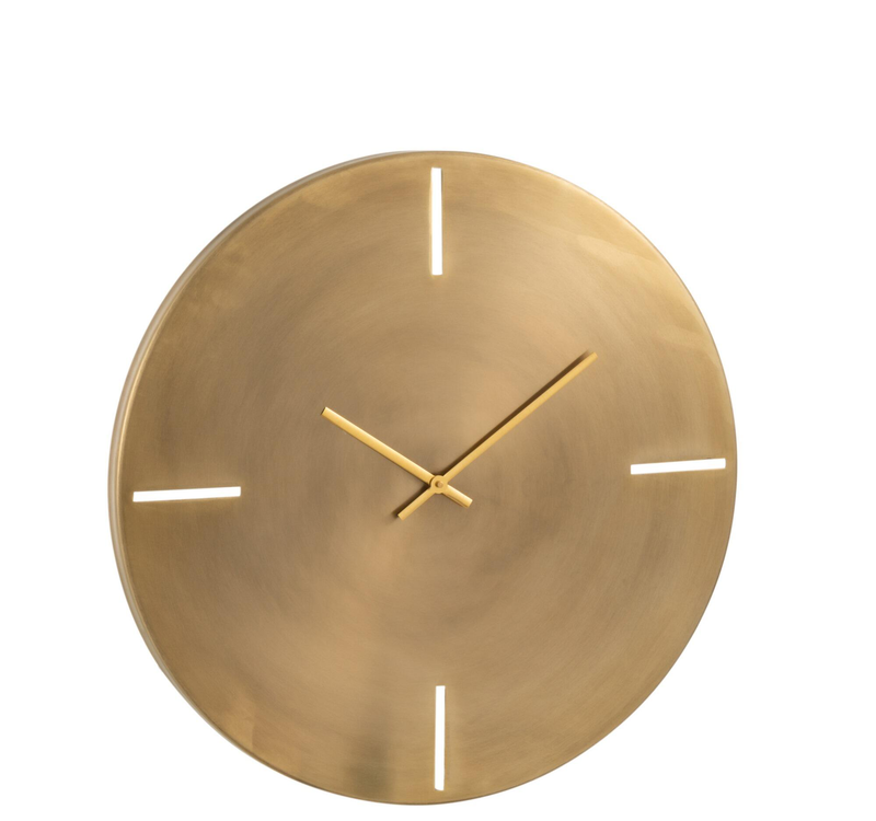 Clock metal gold, , medium-null