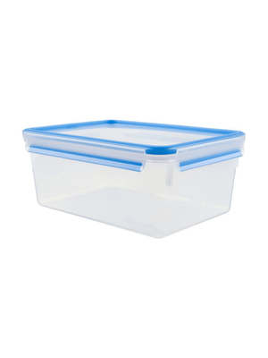 Tefal clip & close food container plastic blue suitable for microwave oven 3700ml k30220, , medium