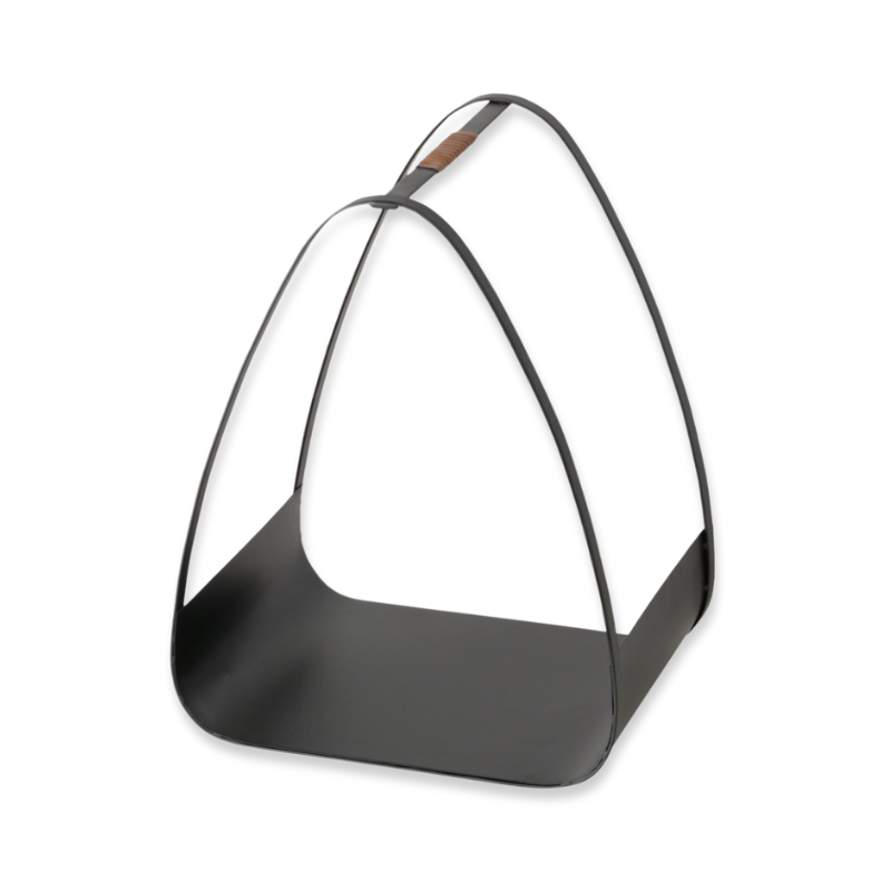 Boltze iron black firewood rack 50x30.7cm image number null