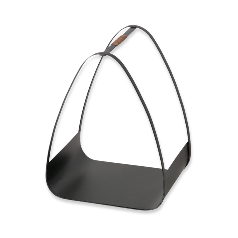 Boltze iron black firewood rack 50x30.7cm image number null
