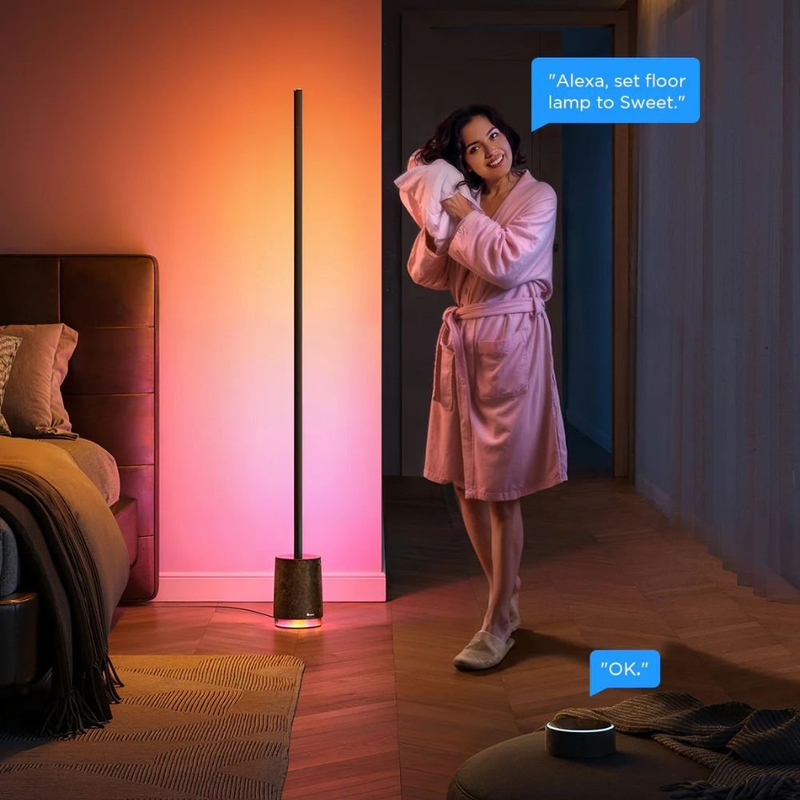 Product image: Govee smart floor lamp pro rgbicww με ηχείο, μαύρο (h6079), , medium-null