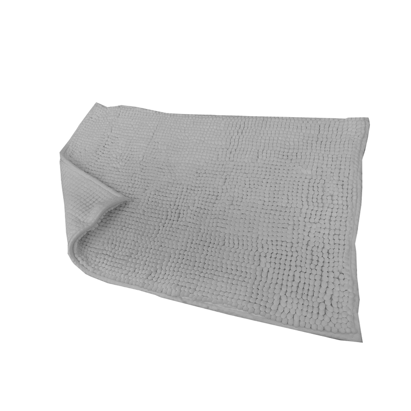 Basic 6 beige chenille bathroom mat-null