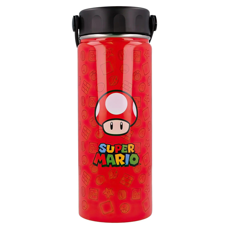 Nintendo super mario bros stainless steel bottle 530ml, , medium-null