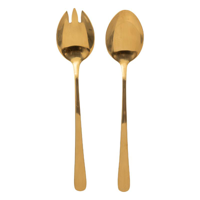 Secret de gourmet set2 salad cutlery gold, , medium