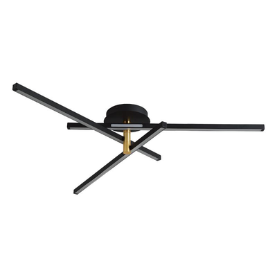 Sunlight led 41w φωτιστικο οροφης μεταλλικο μαυρο 1167lm 3cct 120° ip20 ø1000xh165mm, , medium