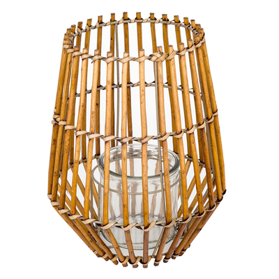 Rattan candle holder, , medium