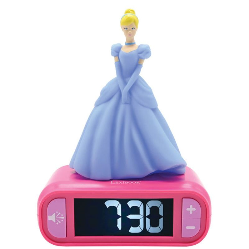 Lexibook princess digital clock with light and sound – lcd screen and melodies rl800dp, , medium-null
