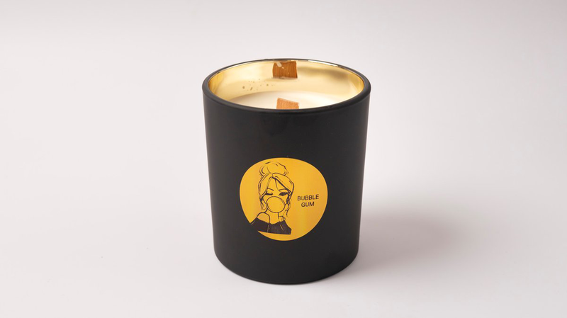 Soy scented  candle | 400gr | Bubble Gum-null