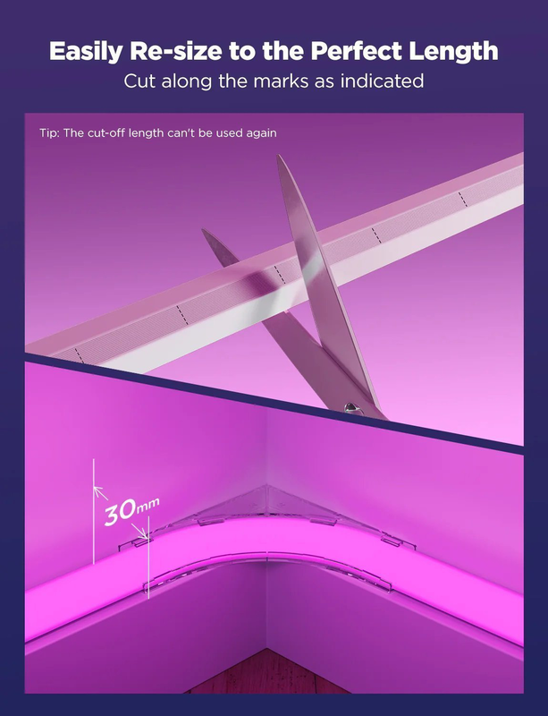 Govee gaming wall neon rope light 5m (wall lining), , medium-null