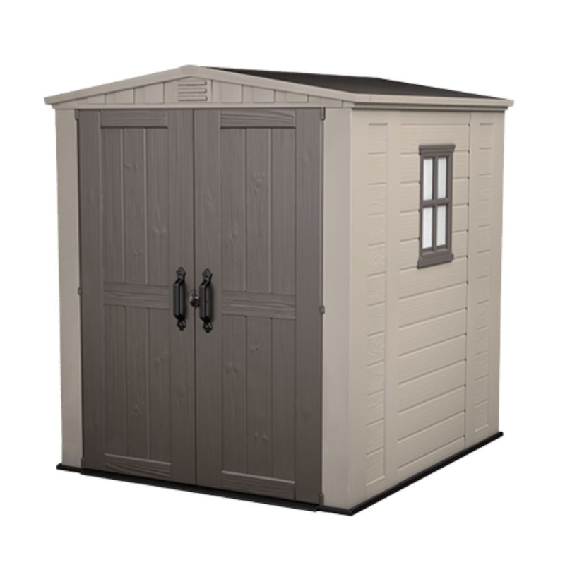 Product image: Keter factor αποθήκη κήπου 6x6ft με διπλές πόρτες, παράθυρο & δάπεδο 178 x 195,5 x 208 cm, , medium-null