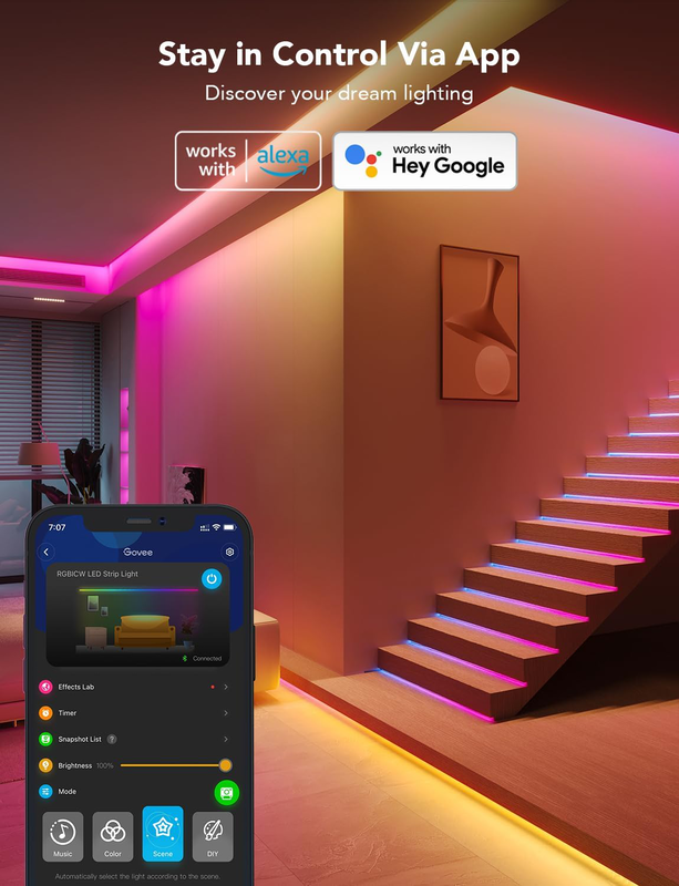 Govee rgbic basic Wi-Fi + bluetooth led strip 5m h618a, , medium-null
