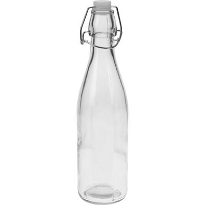Excellent houseware γυαλινο μπουκαλι με καπακι 500ml, , medium