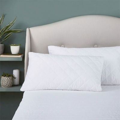 Quilted pillow protector  2pcs #66463