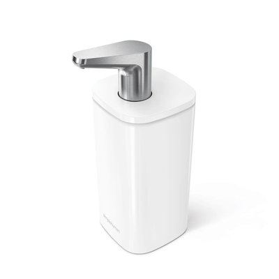 Pulse pump soap dispenser white steel