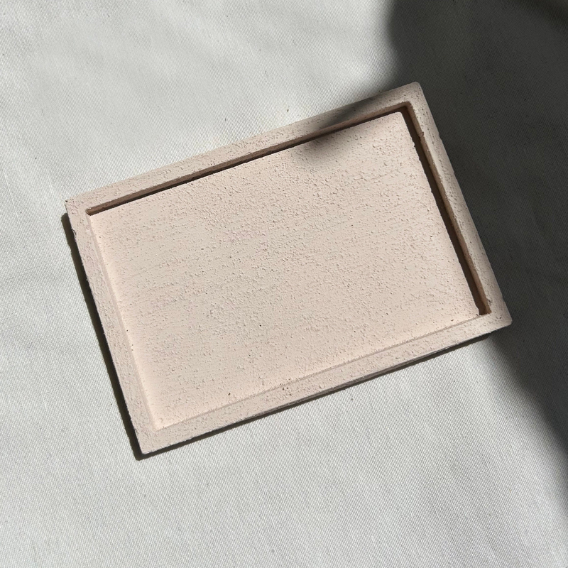 Rectangular stone-effect tray, , medium image number null
