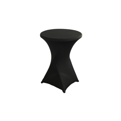 Cover for coctail folding table 80x110cm black, Black, medium