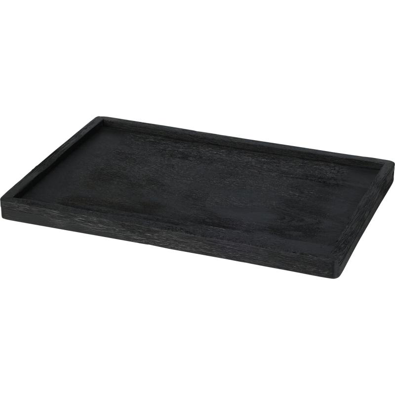 Mango wood tray 30cm - black, , medium image number null