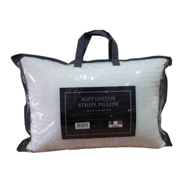 Soft cotton stripe percale pillow 50x70cm, , medium