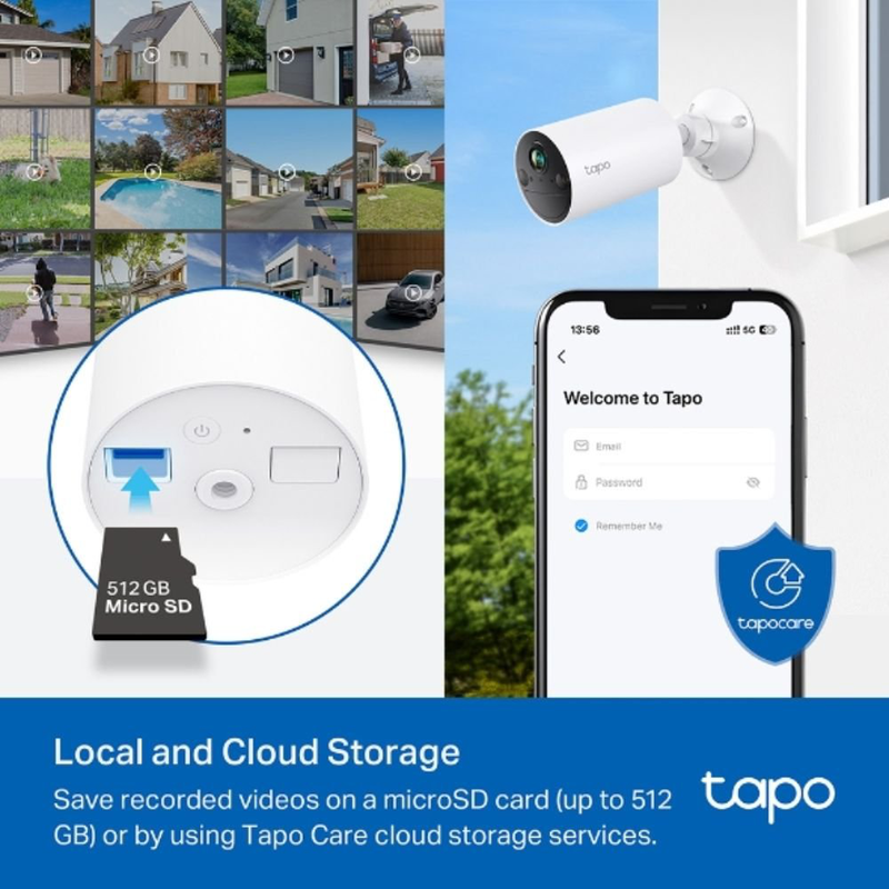 Tapo c410 tp-link ασύρματη κάμερα ασφαλείας 2k qhd με διπλής κατεύθυνσης ήχο, αδιάβροχη & μακράς διάρκειας μπαταρία έως 180 ημέρες, , medium-null