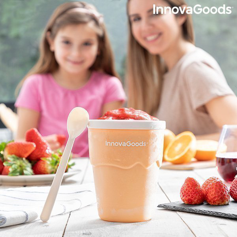 Product image: Ποτήρι για να παρασκευάζετε παγωτά και γρανίτες με συνταγές frulsh innovagoods, , medium-null