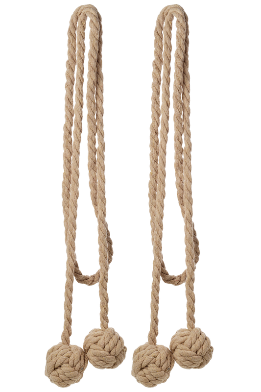 Curtain tie coastal linen, , medium-null