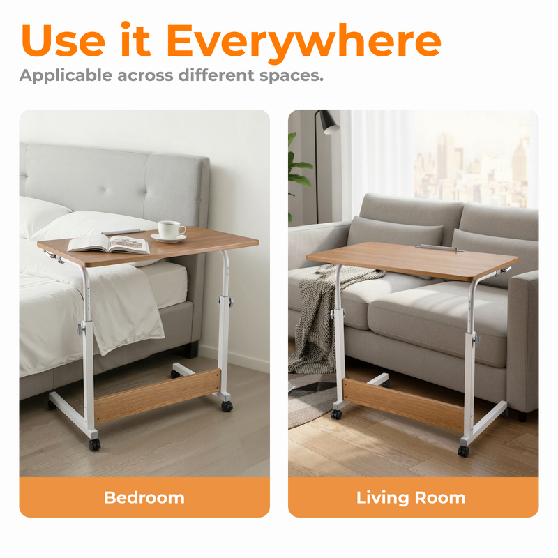 Lumivida computer tray desk mobile height adjustable 50x80cm fws10-4, , medium-null