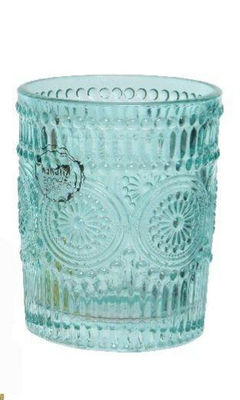 Water drinking glass - aqua, Aqua, medium