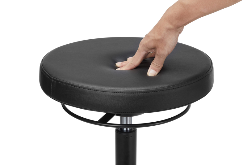 Lumivida office stool ergonomic with height adjustale faux leather upholstered seat ch04-12, , medium-null