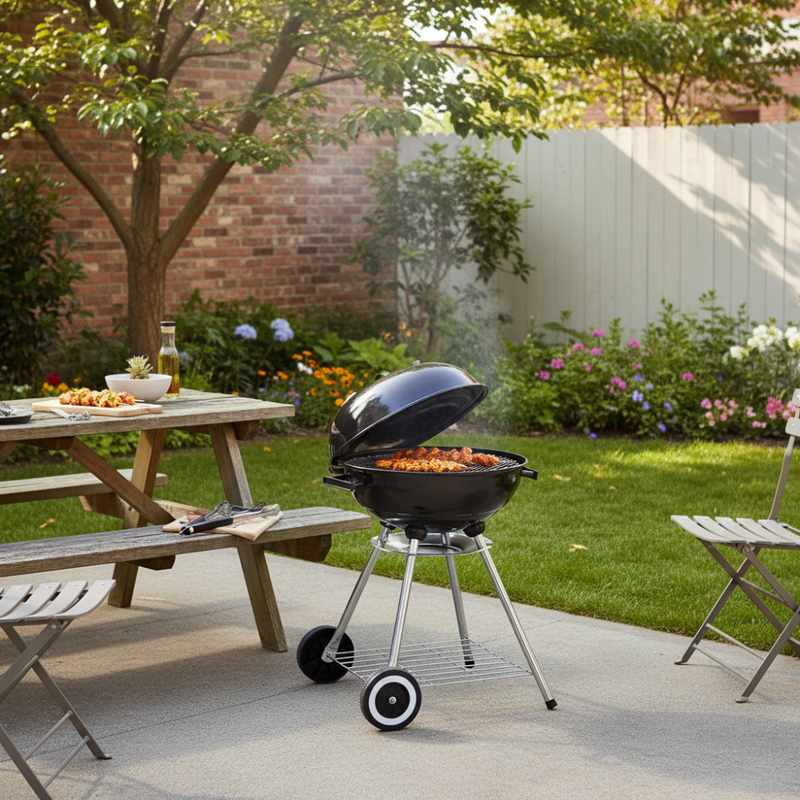 Terra charcoal bbq 44cm - black, , medium-null