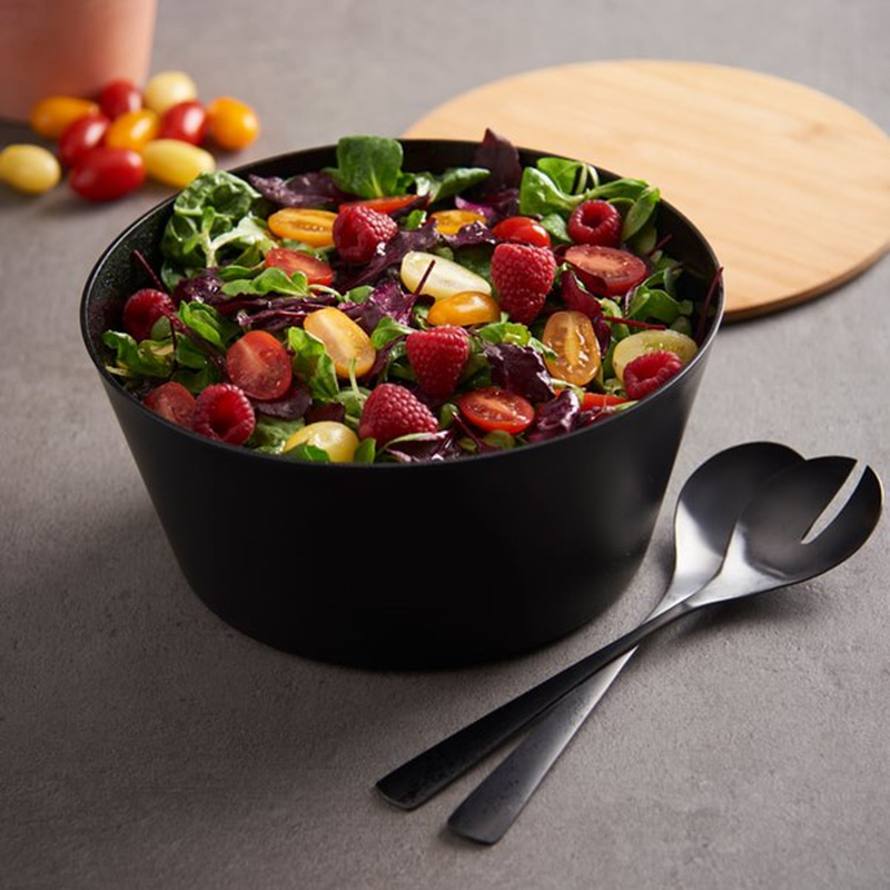 Day bamboo salad bowl with lid 25x25x12.2cm-null