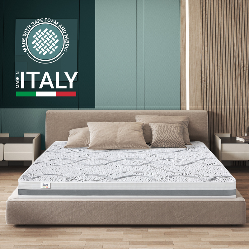 King size mattress 220x220 premium quality | height 20 cm | made in italy-null