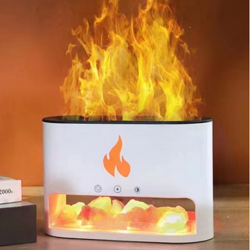 Aw gifts, blaze aroma diffuser - himalayan salt chamber - USB-c - flame effect (salt included), , medium-null