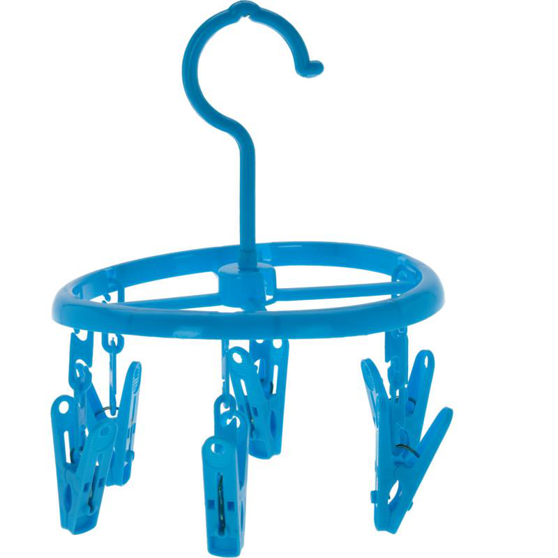 Launry hanger 15cm 6 pegs - assorted colors, , medium-null
