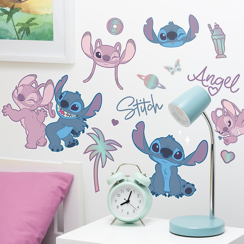 Paladone stitch and angel wall stickers, , medium image number null