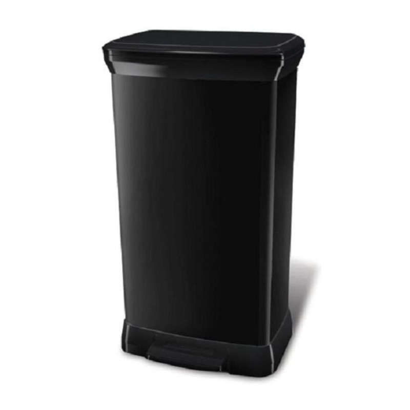 Product image: Curver κάδος απορριμμάτων με πεντάλ & silent καπάκι, κομψός μεταλλικός σχεδιασμός, , medium-null