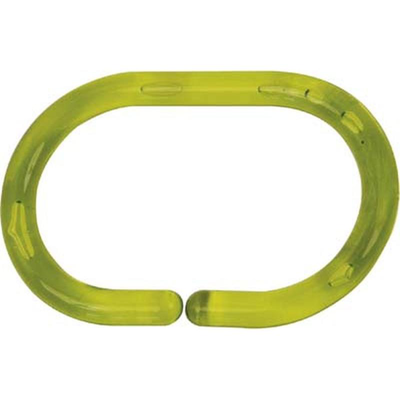 Tendance curtain rings 12pcs - transparent grεεν, , medium