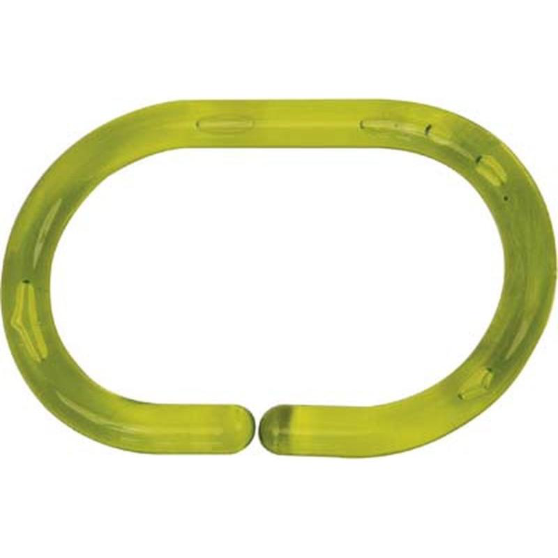 Tendance curtain rings 12pcs - transparent grεεν, , medium-null
