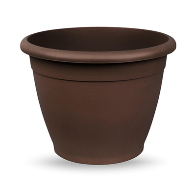 Veca plastic pot round 30x22cm bronze