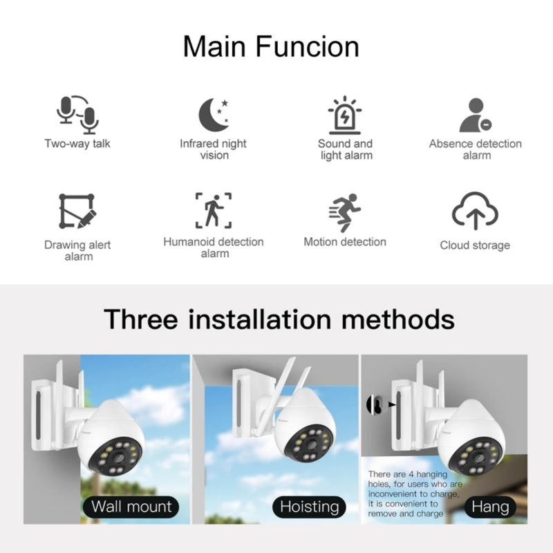 Vstarcam cb69-tz ip κάμερα παρακολούθησης Wi-Fi 3mp fullHD, , medium image number null